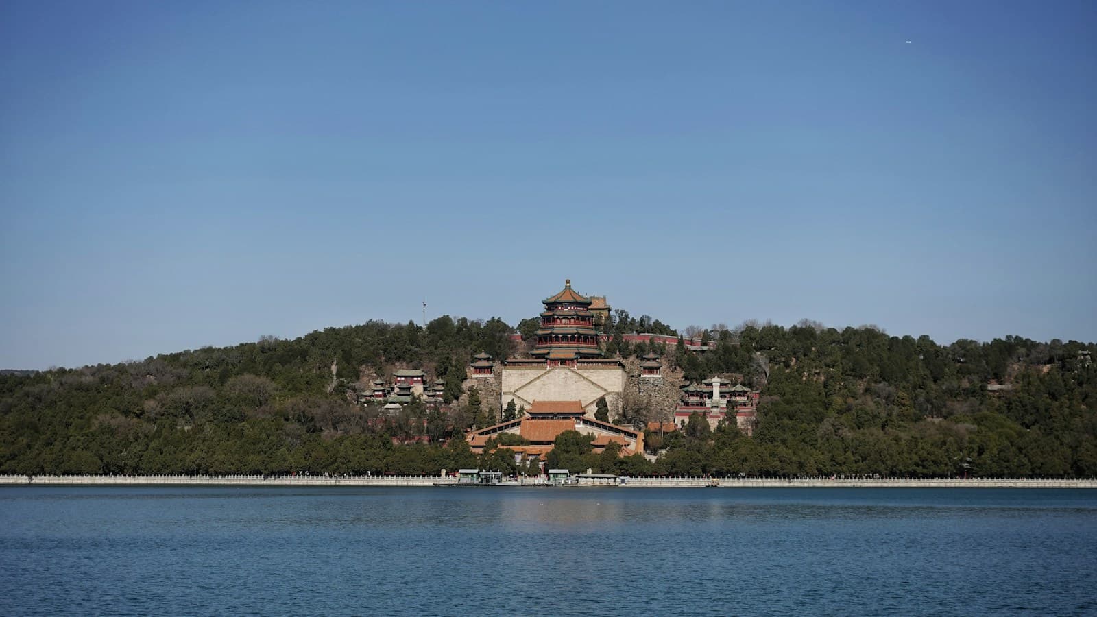 Longevity Hill and the Tower of Buddhist Incense across Kunming Lake at the Summer Palace